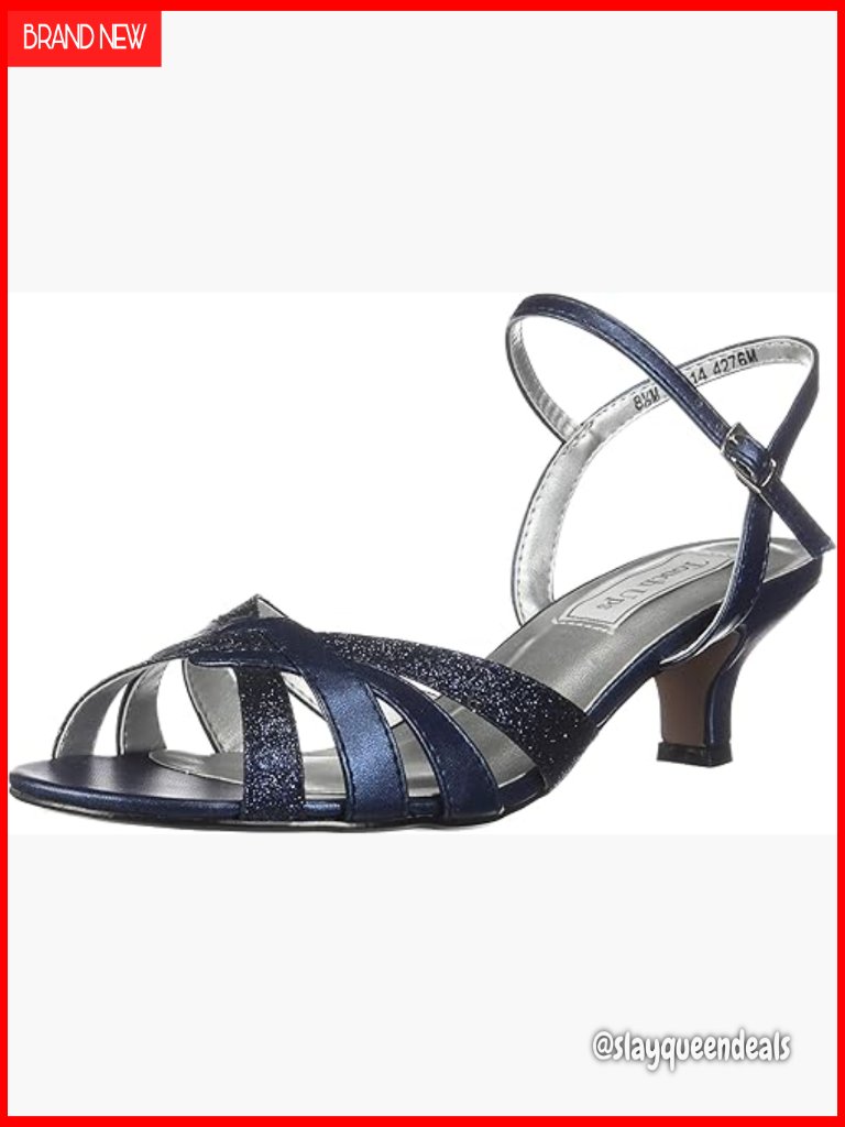 Women's Jane Ankle-Strap Sandal Open Toe Stacked Heel Dressy Sandals